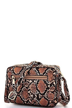 PYTHON SKIN CROSSBODY BAG