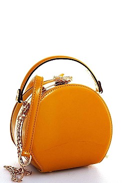 CIRCLE STRUCTURED CROSSBODY SHOULDER BAG