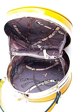 CIRCLE STRUCTURED CROSSBODY SHOULDER BAG