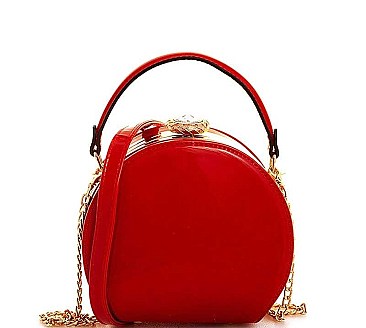 CIRCLE STRUCTURED CROSSBODY SHOULDER BAG