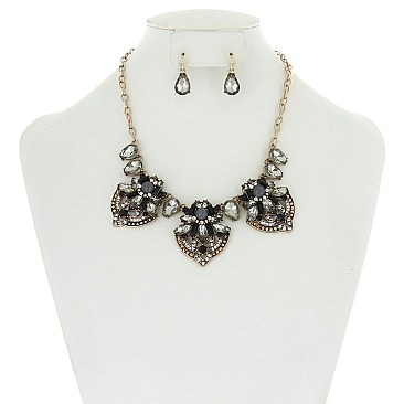Stylish Rhinestone Fashion Necklace Set SLN1146