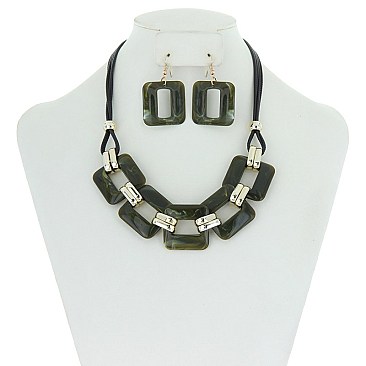 Trendy Sq Celluloid Link Nk Set SLN1582