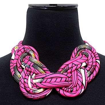 KENTE THEME TWIST FASHION NECKLACE