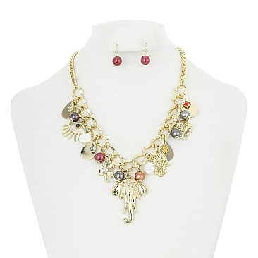 GOOD LUCK CHARMS CHAIN NECKLACE SET