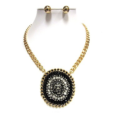 LION HEADCHAIN NECKLACE SET