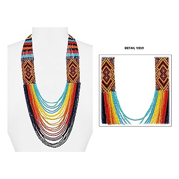 LAYERED SEADBEAD NECKLACE