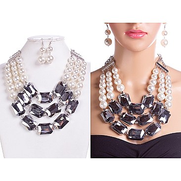 GLITZY NECKLACE SET