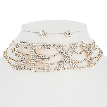 SEXY RHINESTONE CHOKER