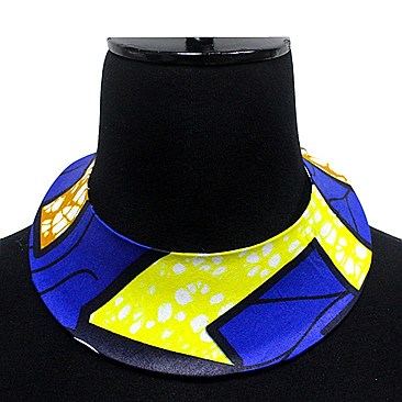 KENTE PATTERN COLLAR NECKLACE