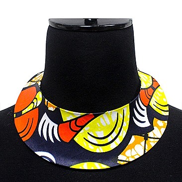 KENTE PATTERN COLLAR NECKLACE