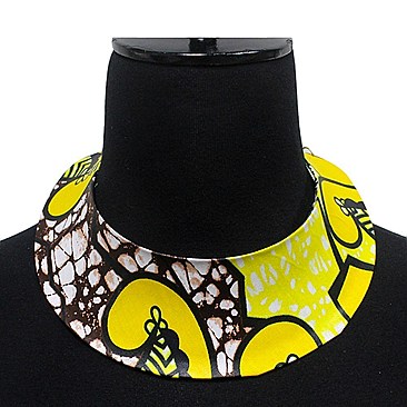 KENTE PATTERN COLLAR NECKLACE