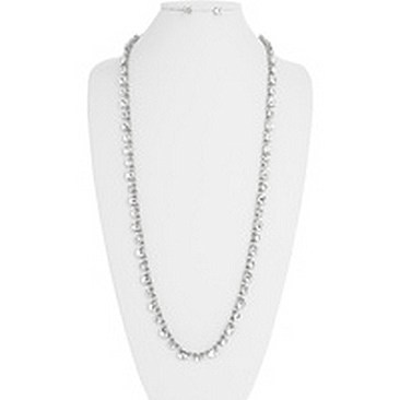 LONG 1 LINE RHINESTONE NECKLACE SET