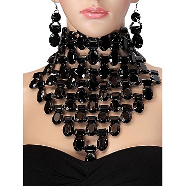 RAVISHING CHOKER BIB NECKLACE