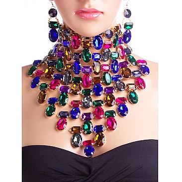 RAVISHING CHOKER BIB NECKLACE