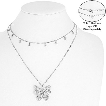 Glamorous Butterfly Chain Necklace