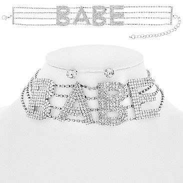 UNIQUE WORD CHOKER BABE