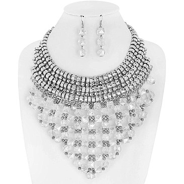 FASHION EPIC STATEMENT NECKLACE AND EARRINGS SET