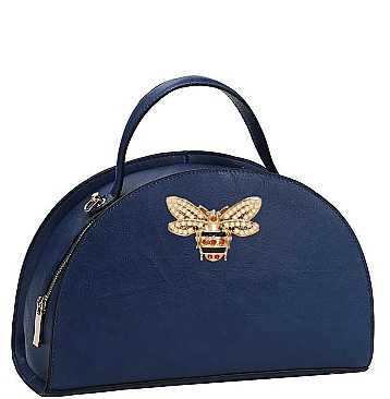 QUEEN BEE SEMI CIRCLE SATCHEL