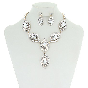 Vintage Style Necklace And Earring Set MEZNBQ72