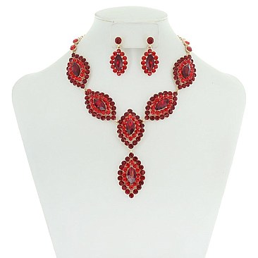 Vintage Style Necklace And Earring Set MEZNBQ72