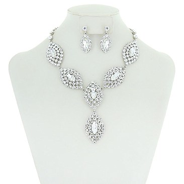 Vintage Style Necklace And Earring Set MEZNBQ72