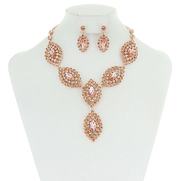 Vintage Style Necklace And Earring Set MEZNBQ72