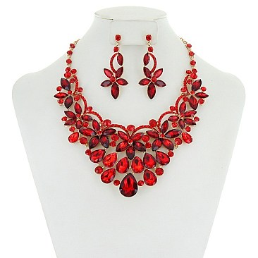 FASHIONABLE FLOWER BED METAL STONE NE/ER SET SLNBQ76