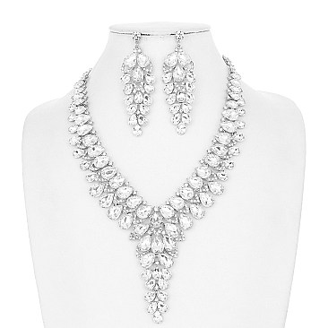 Y-SHAPED TEARDROP NECKLACE SET