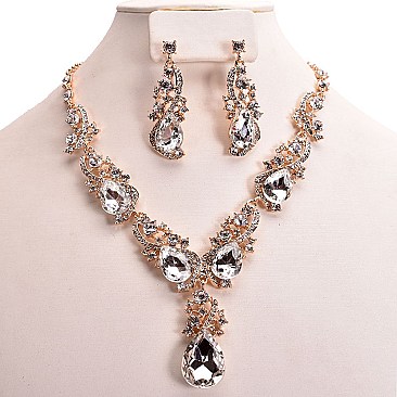 DROP RHINESTONE ACCENT DROP DOWN