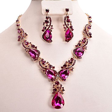 DROP RHINESTONE ACCENT DROP DOWN