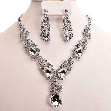 DROP RHINESTONE ACCENT DROP DOWN