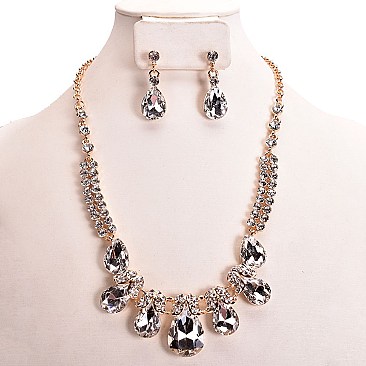 RHINESTONE NECKLACE SET