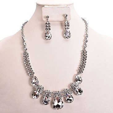 RHINESTONE NECKLACE SET