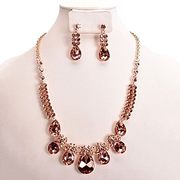 RHINESTONE NECKLACE SET