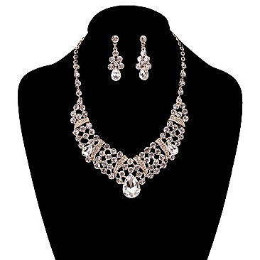 FASHIONABLE GEMS ON ME NECKLACE SET