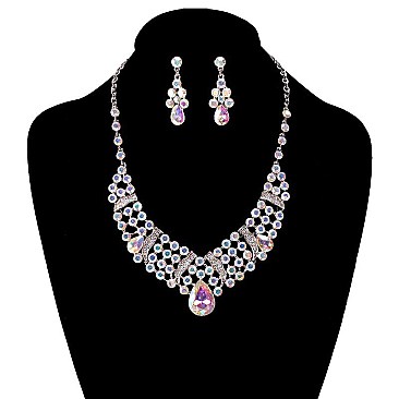 FASHIONABLE GEMS ON ME NECKLACE SET