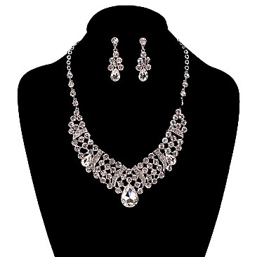 FASHIONABLE GEMS ON ME NECKLACE SET