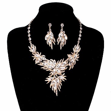 FASHIONABLE STONE NECKLACE SET SLNBY7844