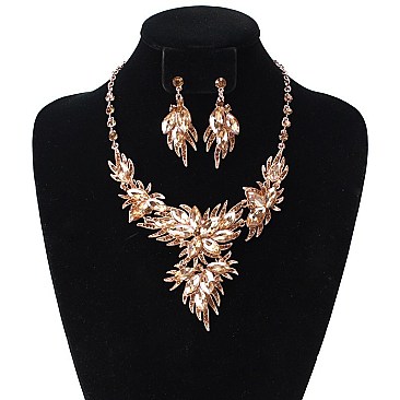 FASHIONABLE STONE NECKLACE SET SLNBY7844