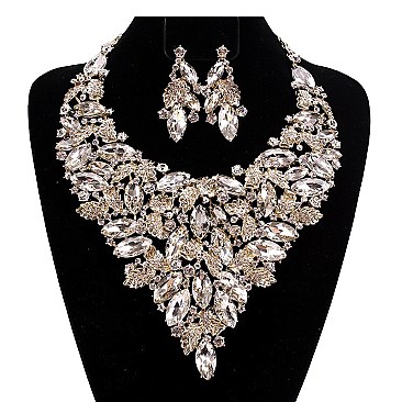 FASHIONABLE RHINESTONE STATEMENT SET