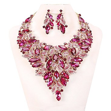 FASHIONABLE RHINESTONE STATEMENT SET