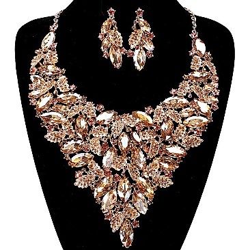 FASHIONABLE RHINESTONE STATEMENT SET