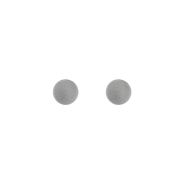 Fashionable Grey Semi Precious Ball Stud Earring SLNE0403