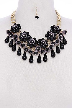 FLORAL STATEMENT NECKLACE JYNE49-1756