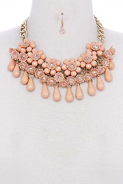 FLORAL STATEMENT NECKLACE JYNE49-1756