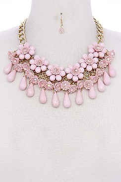 FLORAL STATEMENT NECKLACE JYNE49-1756