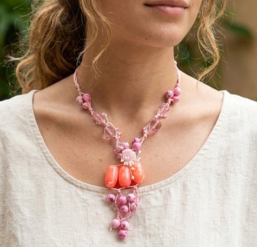 Acrylic Bead Layered Necklace