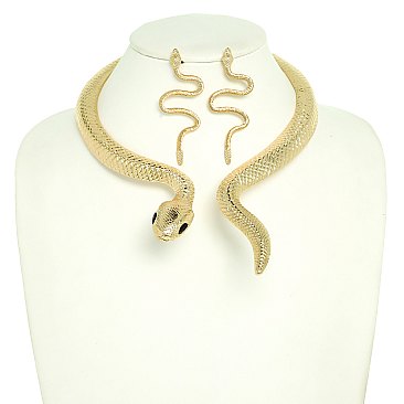 ELEGANT SNAKE FASHION NECKLACE SET