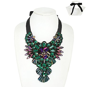 XLARGE CAPTIVATING Costume Statement Chunky Collar Necklace