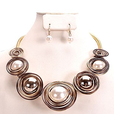 STATEMENT PEARL WIRED 2 TONE SET